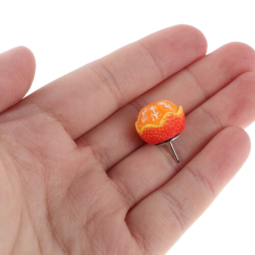 15Pz Mini Spilli Arancioni Decorativi Per Ufficio E Lavagna 2
