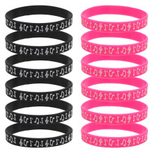 12Pz Braccialetti Wristband Festival Assortiti Comodi