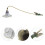 Candle Snuffer Manuale Con Strass E Manico Lungo Stile Vintage 8
