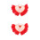 2Pz Angelo Rosse Decorazione Creativa Per Costume 9