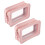 10Pz Borsetta Cosmetici Trasparente PVC Rosa Portatile Multiuso 1
