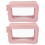 10Pz Borsetta Cosmetici Trasparente PVC Rosa Portatile Multiuso 2