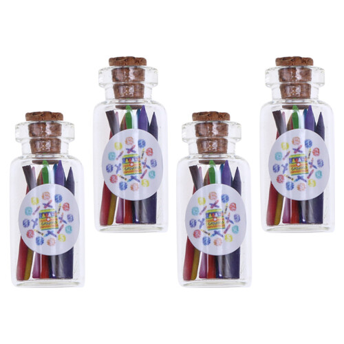 3Pz Miniatura Cera Colorati Per Casa Bambole