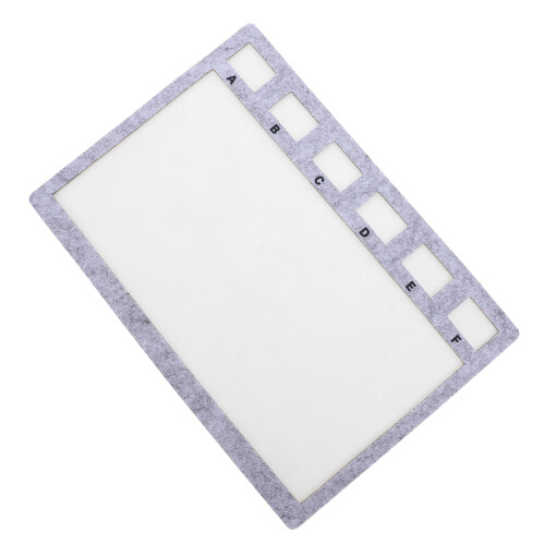 5Pz Tavolo Perline Feltro Argento Con Per Gioielli Braccialetti 1