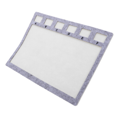 5Pz Tavolo Perline Feltro Argento Con Per Gioielli Braccialetti 2