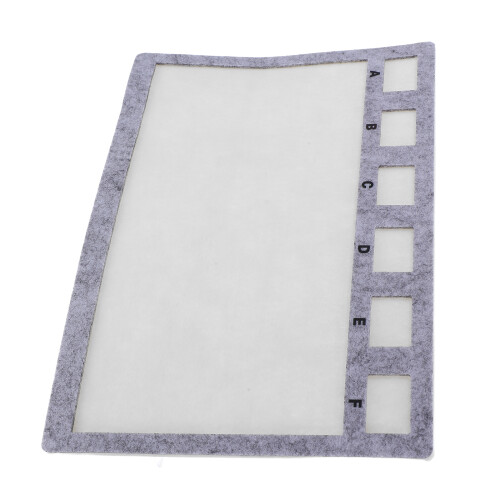 5Pz Tavolo Perline Feltro Argento Con Per Gioielli Braccialetti
