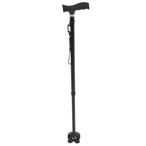 2Set Pieghevole Regolabile Nero in Alluminio Per Anziani Donna 1