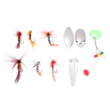 Assortiment de mouches de pêche à la mouche, nouées à la main avec un savoir-faire exceptionnel, hameçons en acier à haute teneur en carbone,