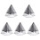 5Pcs Wedding Short Veils for Bride Double Layer Black Hair Decoration 3