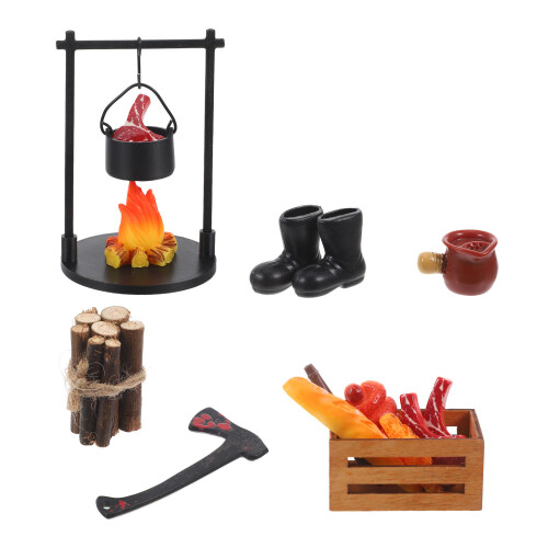 4Set Mini Resinato Per Diorami Gioco Bambole 1
