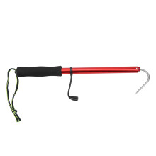 Fishing Gaff Tool With Retractable Pole Lightweight Aluminum Body Stainless Steel Hook For Offshore Ice Fishing Non Slip Grip Compact Design Versatile