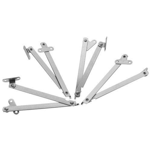 16Pz Supporti Metallo Per Armadi Asta Regolabile Cerniere Resistenti 2