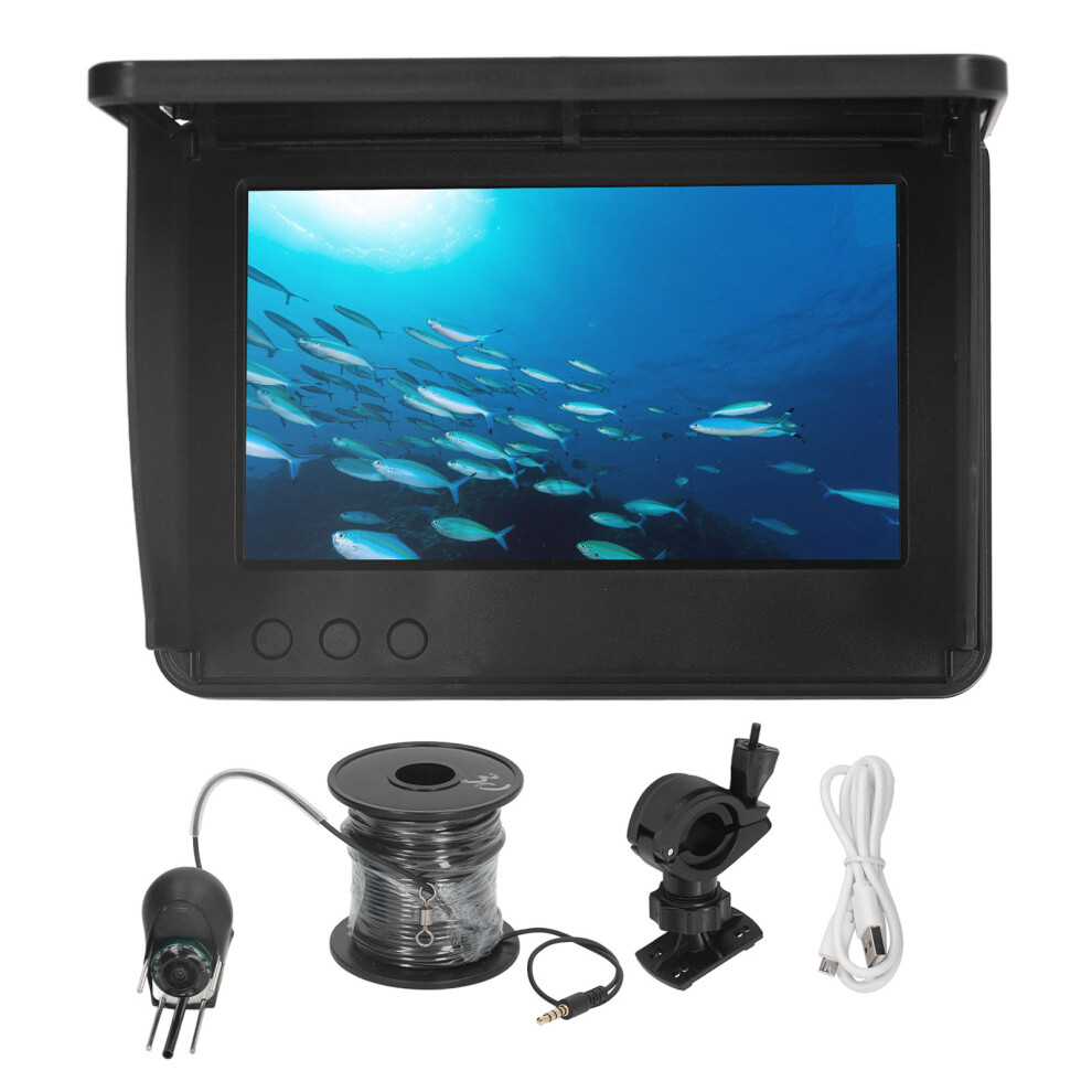 Underwater Fishing Camera, Portable 4.3 Inch Ips Display, True Color Lcd Full View, Ip68 Waterproof With Sun Visor, For Ice Lake Sea Boat Fishing (5In 9463374441359