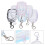 18Pz Borsa Display Trasparente Per Bambole Portable A Sfera 10