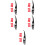 5Set Silicone Per Colla Angoli Colorato Pratico Durable 6