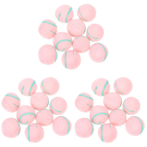 30Pz Palline Feltro Rosa Per Decorazioni E Feste 1