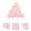 30Pz Palline Feltro Rosa Per Decorazioni E Feste 8