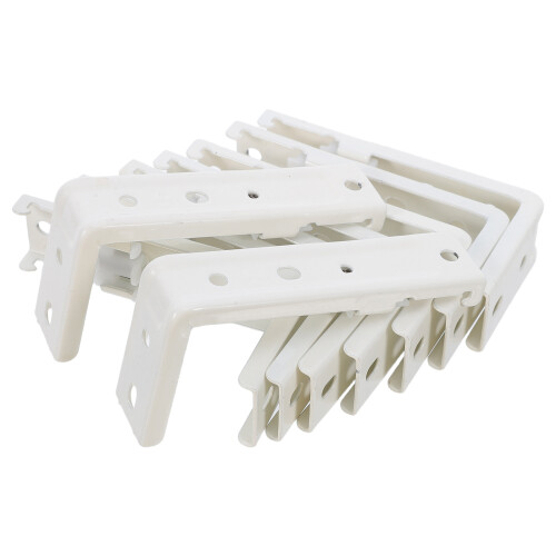 50Pz Staffe -Da-Te Per Tende A Bianco Resistente