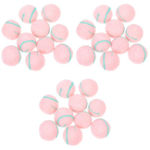 30Pz Palline Feltro Rosa Per Decorazioni E Feste 2