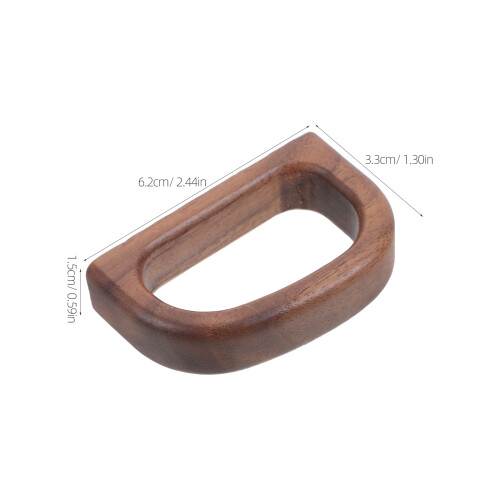 2Pz Manici in Legno Rustico Per Tazze, Impugnatura Comoda E Resistente 1