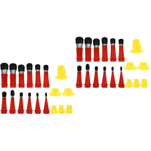 2Sets Professional Caulking Nozzle Set Multi-Color Replacement Tool 2