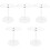5Pz Espositore Portasunglasses Trasparente Design Compatto E Robusto 5
