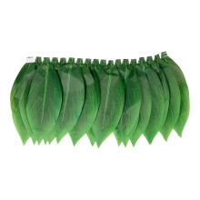 5Pz Gonne Luau Hawaii Elastiche in Poliestere Verde Per