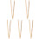 5Pcs Bamboo Garbage Clamp Trash Picker Beige Portable Cleaning Tool 3
