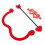 3Set Costume Cupido in Velluto Rosso Con E Frecce Cuore Per 1