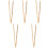 5Pcs Bamboo Garbage Clamp Trash Picker Beige Portable Cleaning Tool 4