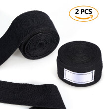 Fist Protector Wraps Cotton Material Elastic Hand Wraps For Boxing Sport Hook And Loop Design Breathable Material Wrist Support Fast Drying Feature Ve