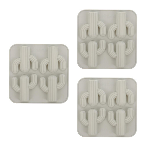3Pz Silicone Per Dolci, Ghiaccio E Forma Cactus 2