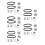 5Sets Timing Riem Set Multi Kleur Rubber En Staal Precisie 4