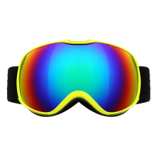 Ski Goggles with Dual Layer Lens, Anti Fog Lens UV Protection for Kids and Adults, TPU Frame PC Lens with Ventilation System, Helmet Compatible Adjust