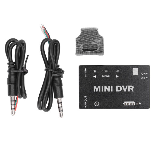 Mini FPV DVR Module Aluminum Alloy Material Low Power Consumption RC Video Recorder Module With Multi Language Menu NTSC PAL Switchable CVBS Input Out