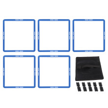Entrenador de agilidad versátil para uso en interiores y exteriores, equipo portátil multideporte para ejercicios de agilidad con combinaciones