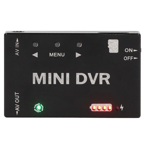 Mini FPV DVR Module Aluminum Alloy Material Low Power Consumption RC Video Recorder Module With Multi Language Menu NTSC PAL Switchable CVBS Input Out 2