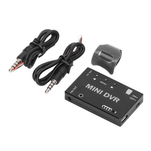 Mini FPV DVR Module Aluminum Alloy Material Low Power Consumption RC Video Recorder Module With Multi Language Menu NTSC PAL Switchable CVBS Input Out 1