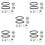 5Sets Timing Riem Set Multi Kleur Rubber En Staal Precisie 9