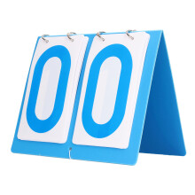 Placar Multiesportivo Dobrável para Mesa com Mecanismo de Virar Números Suave, Alto Contraste Visual, Material Impermeável e Formato Redondo