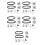 5Sets Timing Riem Set Multi Kleur Rubber En Staal Precisie 7