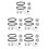 5Sets Timing Riem Set Multi Kleur Rubber En Staal Precisie 3