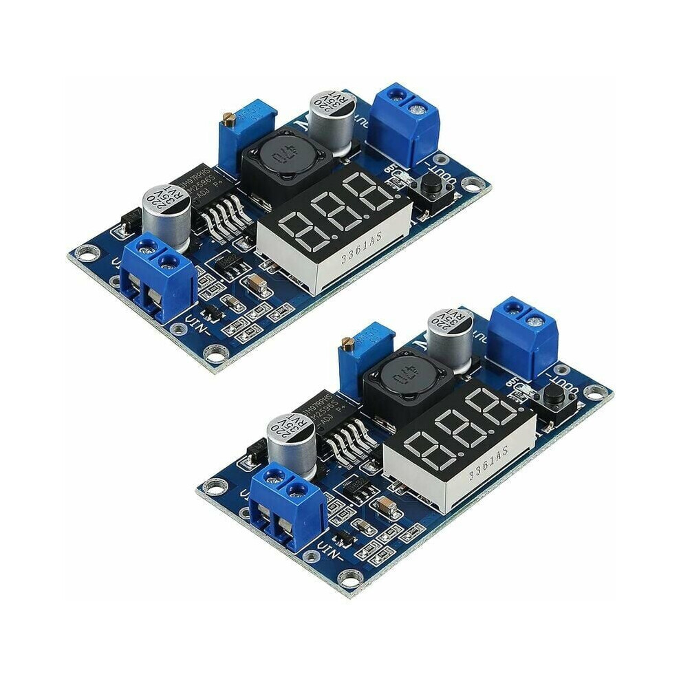 Efficient Dc-Dc Converter Module, Lm2596 Adjustable Voltage Regulator With Digital Voltmeter Display, Low Power Consumption For Booster Voltage 9340959622788
