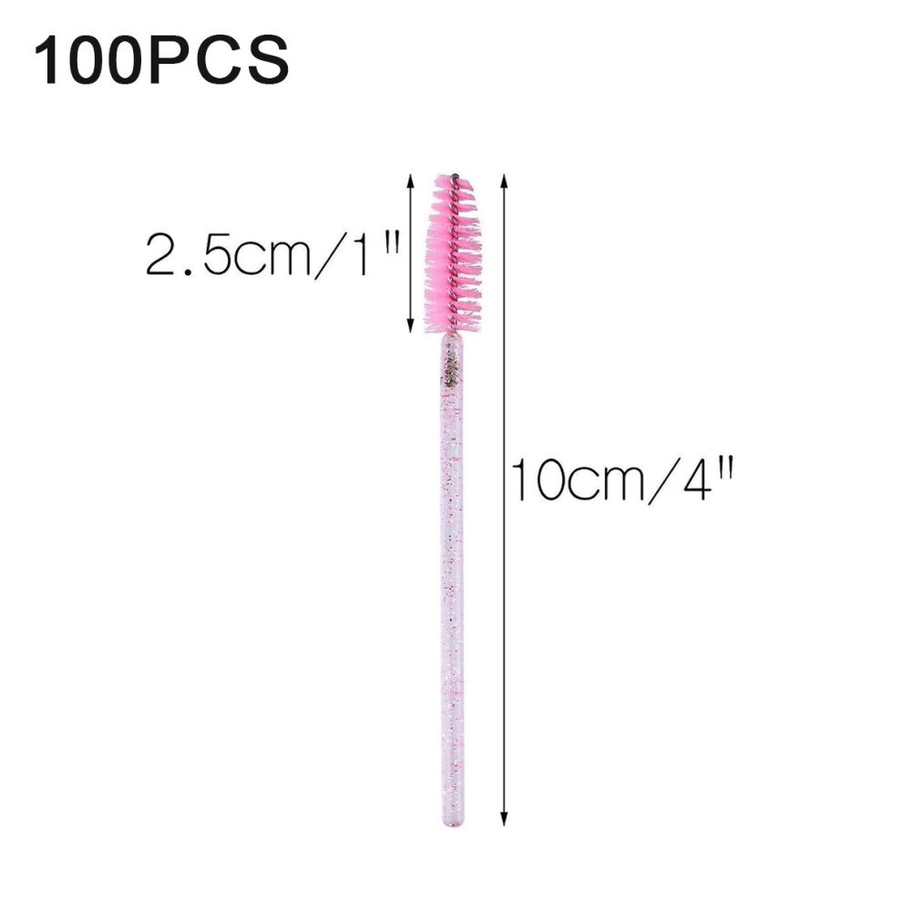 Eye Lash Brush With Spiral Design, Professional Makeup Application Mascara Wands For Perfect Eyelashes Or Eyebrows, Crystal Eyelash Brush Disposable