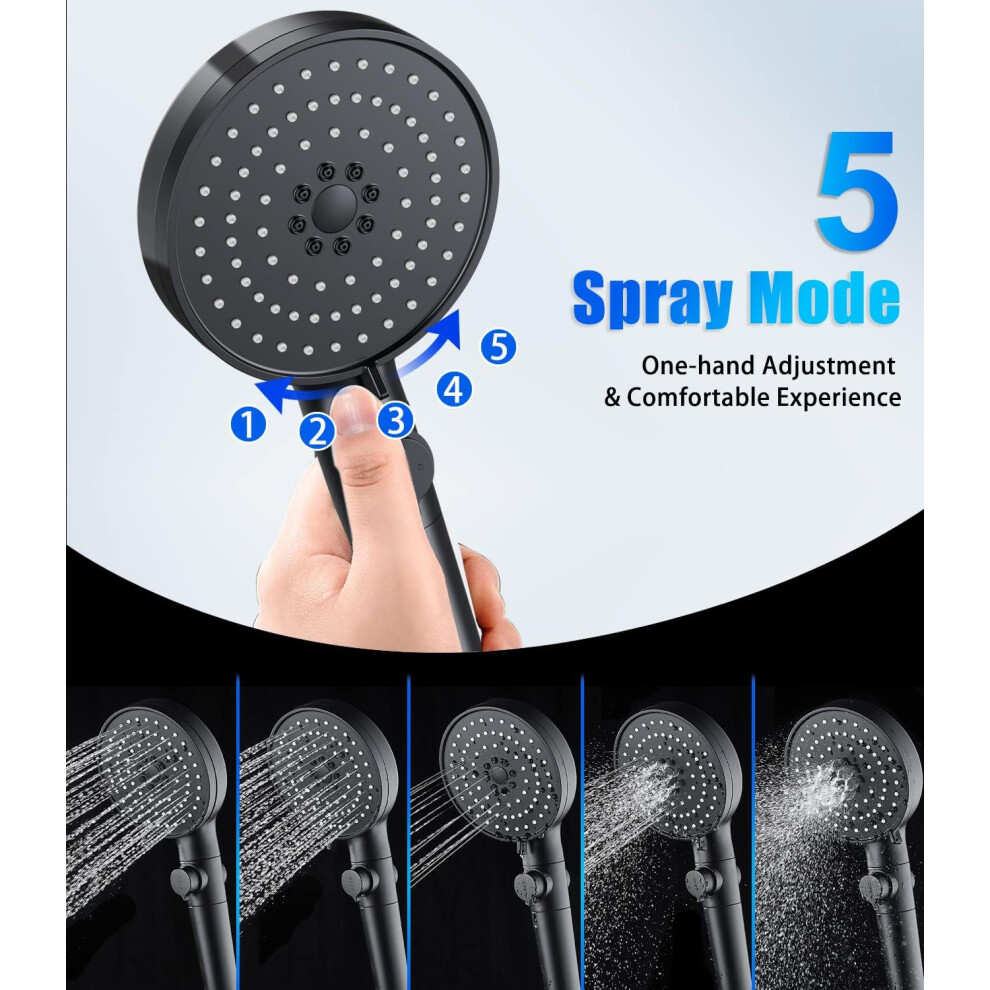Revolutionary Shower Experience, High Pressure, Adjustable Modes, Handheld Shower Head With Advanced Air Pressurization Technology For Unmatched 9169997242242