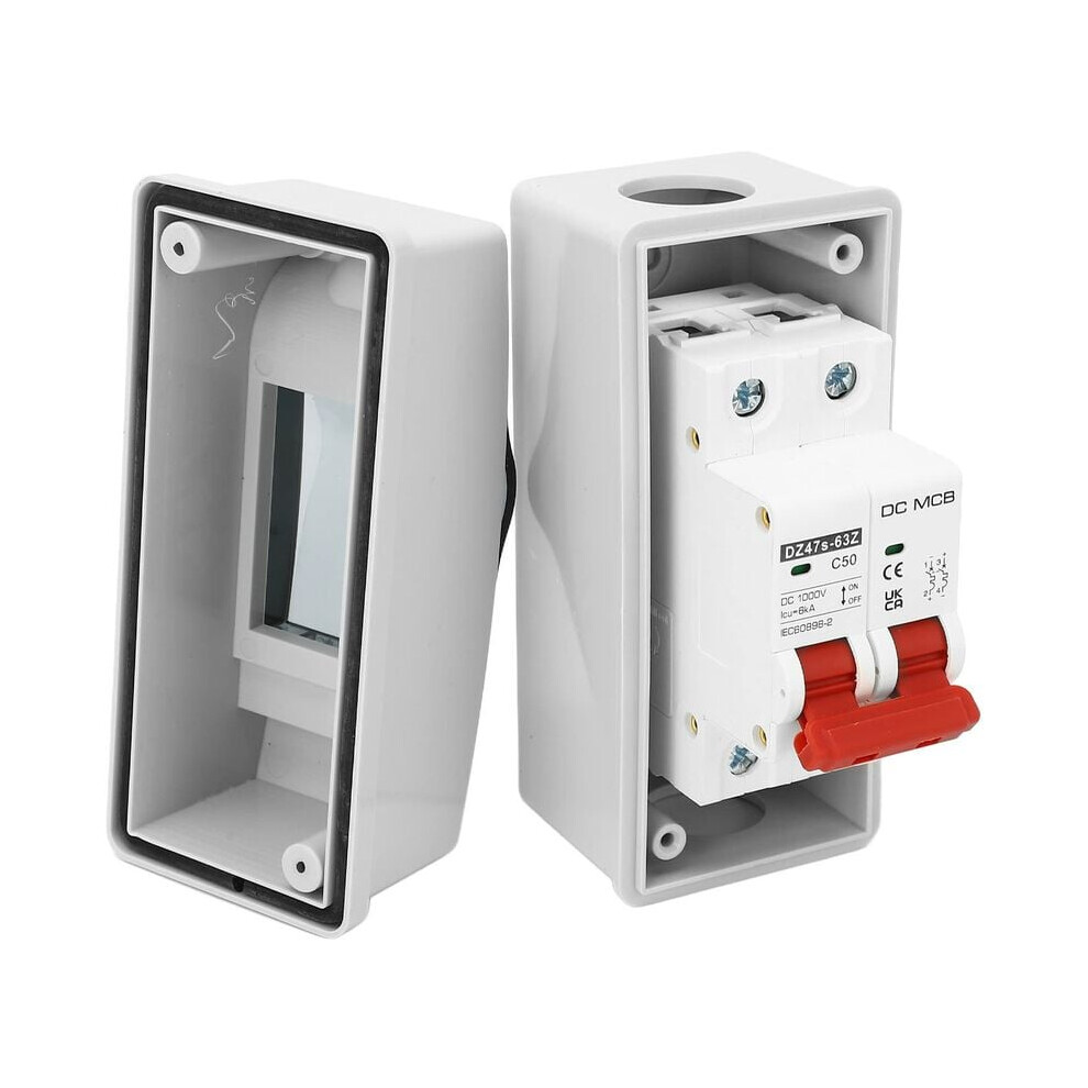 High Quality Material Circuit Breaker For Solar Pv System, Dc Miniature Circuit Breaker Features Ip65 Waterproof Design, 2P 1000V 50A With 9358999484204