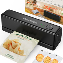 Handzame mini-warmteverzegelaar, oplaadbare snelverwarmende sealmachine met 3000 mAh-batterij voor voedselzakken, verlengde seallengte houdt snacks