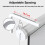 Adjustable Extension for Projector Screen, Hook Manual Hanger with Solid Steel L-Bracket, Avoid Moisture in Home Office Environments (Max Load: 20 kg) 2