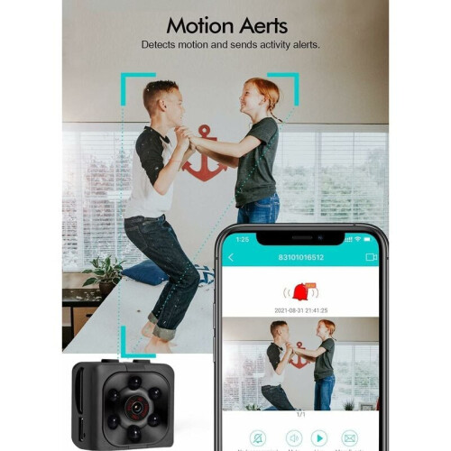 Security Cameras, Mini Hidden Camera, Portable Small Nanny Cam, Customized Play Style, Night Vision, Motion Detection 2