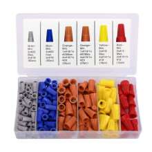 Bornes à visser 600 V, kit de connecteurs électriques à visser avec insert isolant et écrous pour raccordement de fils multi-spécifications,